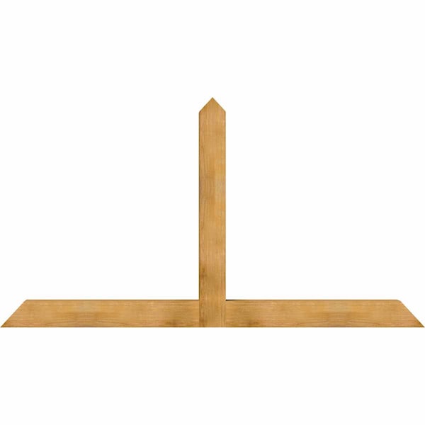 Ekena Millwork Portland Rough Sawn Timber Gable Bracket, Western Red Cedar, 96"W x 52"H x 6"D x 6"F, 13/12 Pitch GBW096X52X0606POR00RWR - main